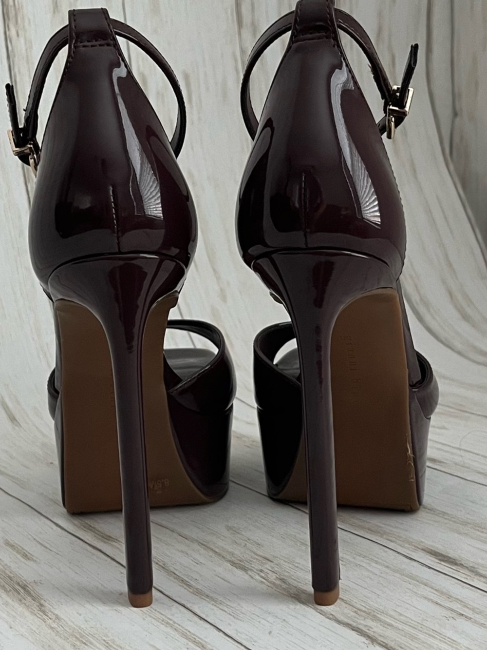 Gianni Bini Natali Patent Platform Ankle-Strap Sandal - Picture 4 of 9